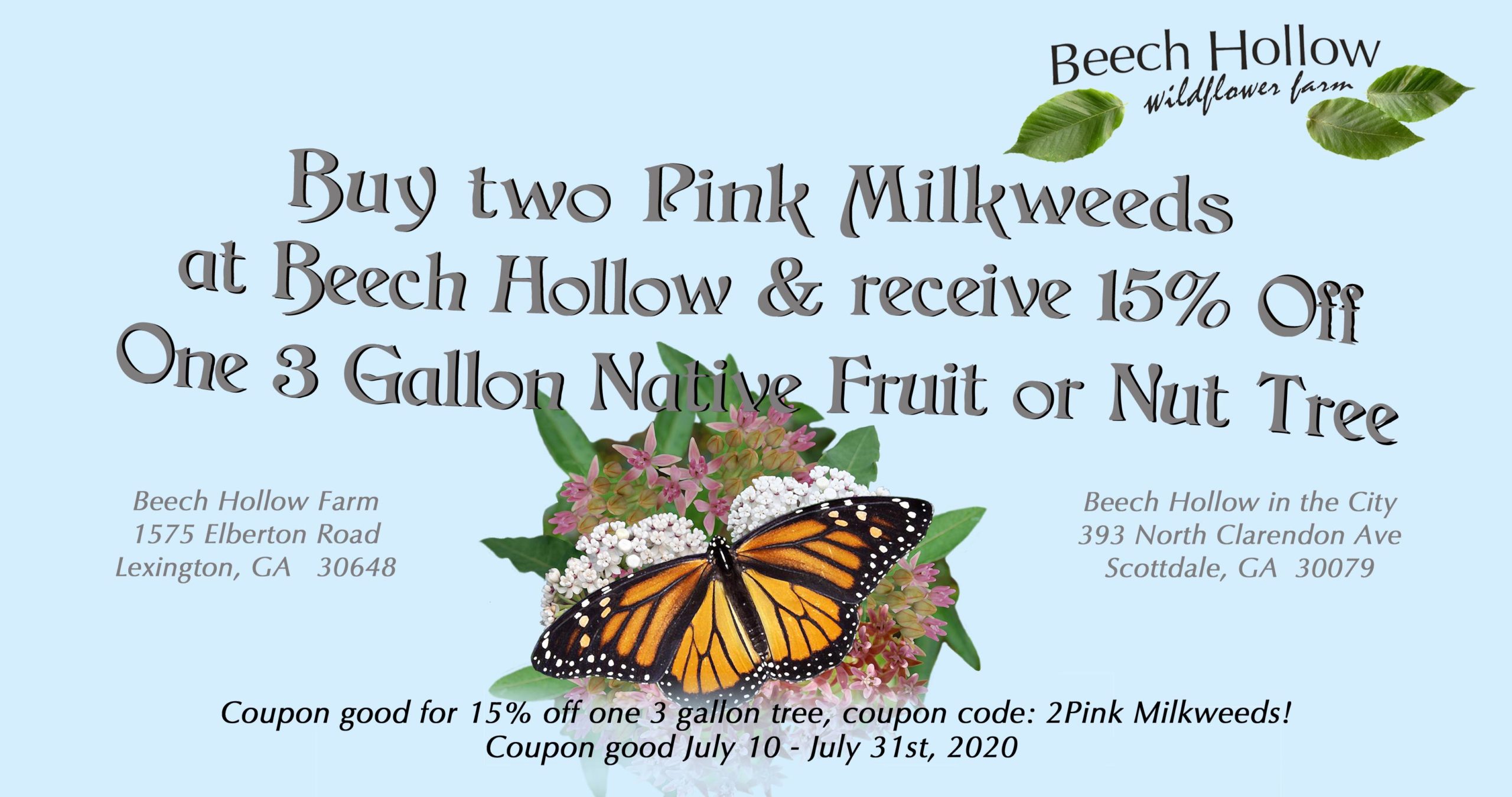 Milkweed coupon