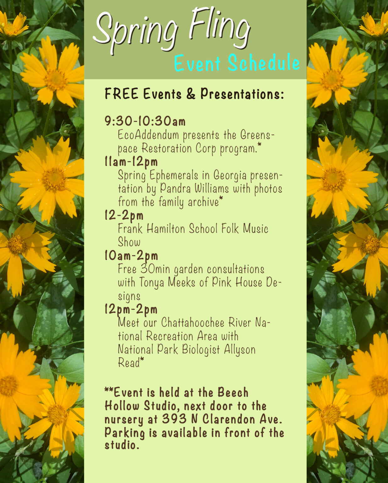 Spring Events For Staff Spring Fling 26 Event Schedule - Beech Hollow Farms